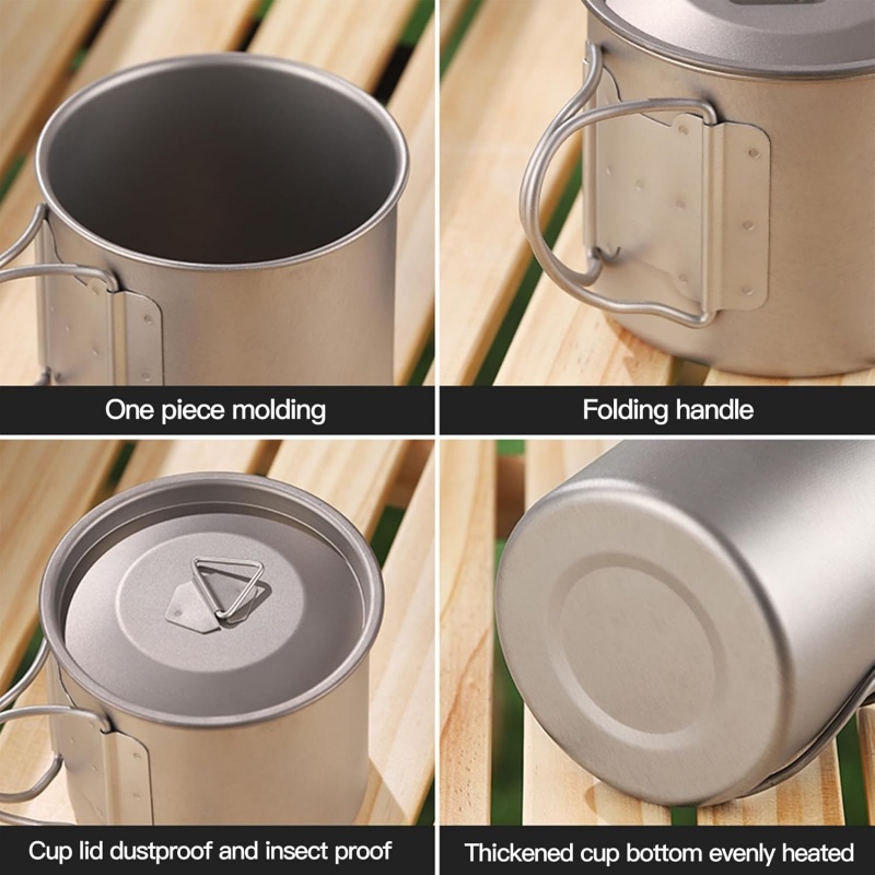 Titanium Camping Mug with Fold - огляд і ціна Outdoor Camping Kitchen Table