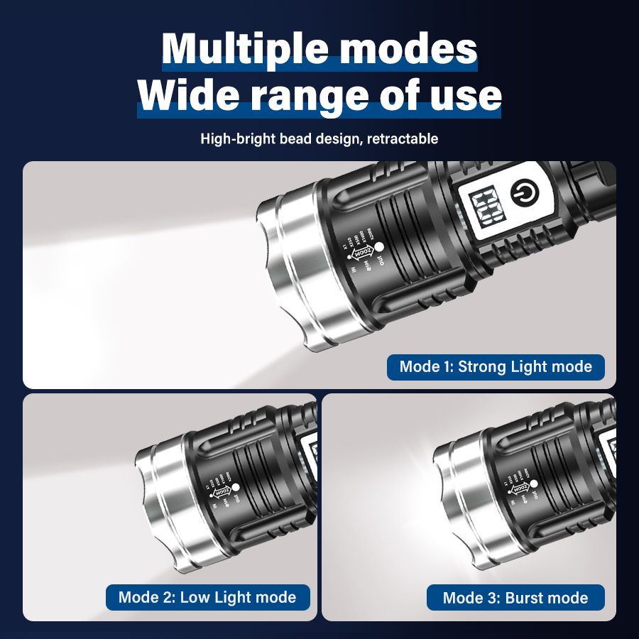 High Power 200000LM LED Flashl - огляд і ціна Outdoor Camping Lighting