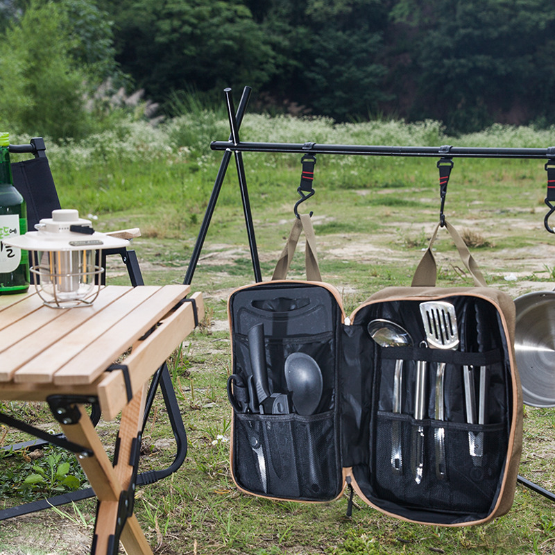 8pcs Camping Kitchen Cookware  - огляд і ціна Outdoor Camping Kitchen Table