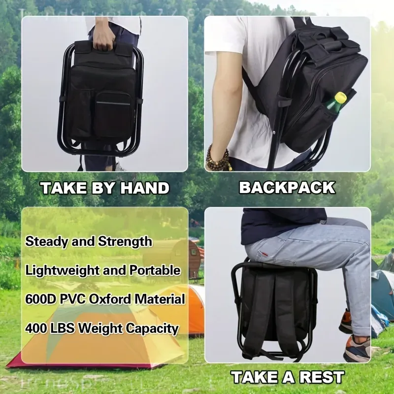 2-in-1 Portable Folding Fishin - огляд і ціна Folding Chair
