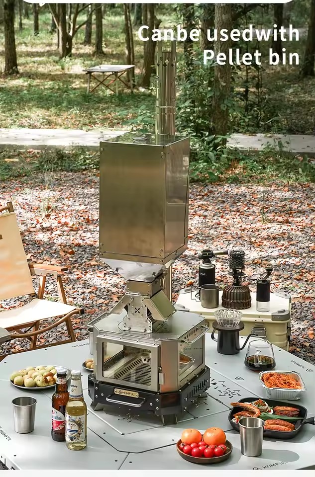HOMFUL Portable Firewood Stove - огляд і ціна Outdoor Camping Kitchen Table