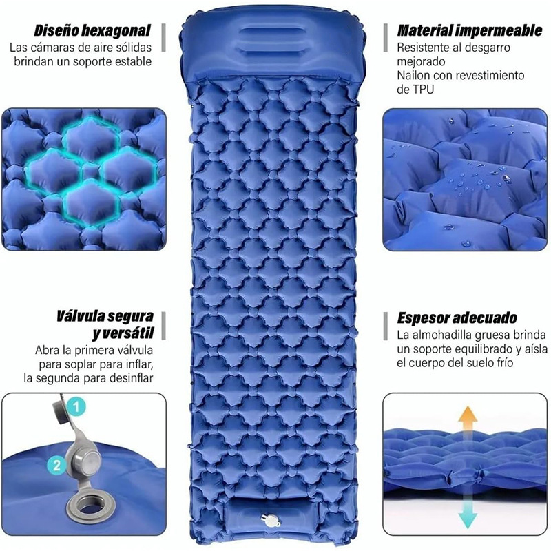 Inflatable Camping Mats Air Ma - огляд і ціна Camp Pillow Compressible
