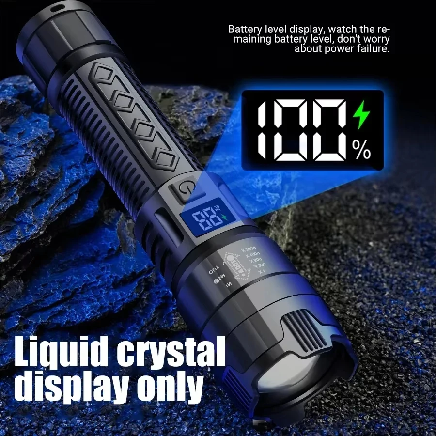 Tactical LED Flashlight 2000LM - огляд і ціна Outdoor Camping Light Portable
