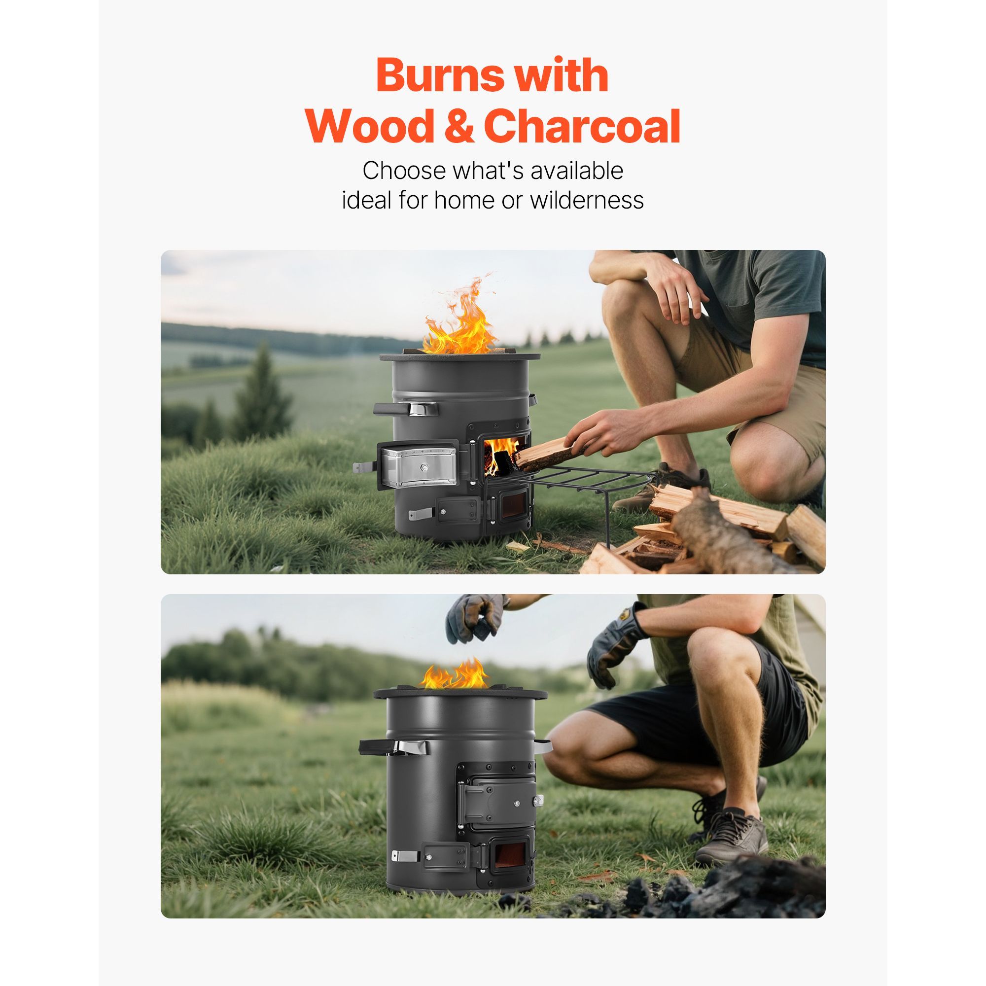 Camping Rocket Stove, Wood Bur - огляд і ціна Camping Outdoor Or Indoor