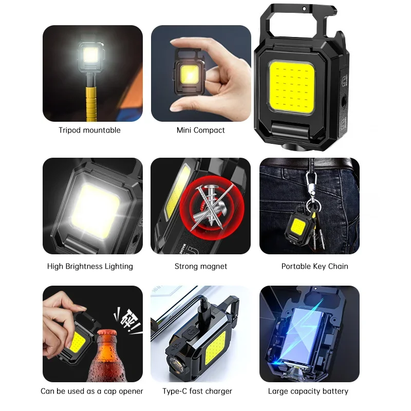 Mini Flashlight Keychain Light - огляд і ціна Outdoor Camping Light Portable