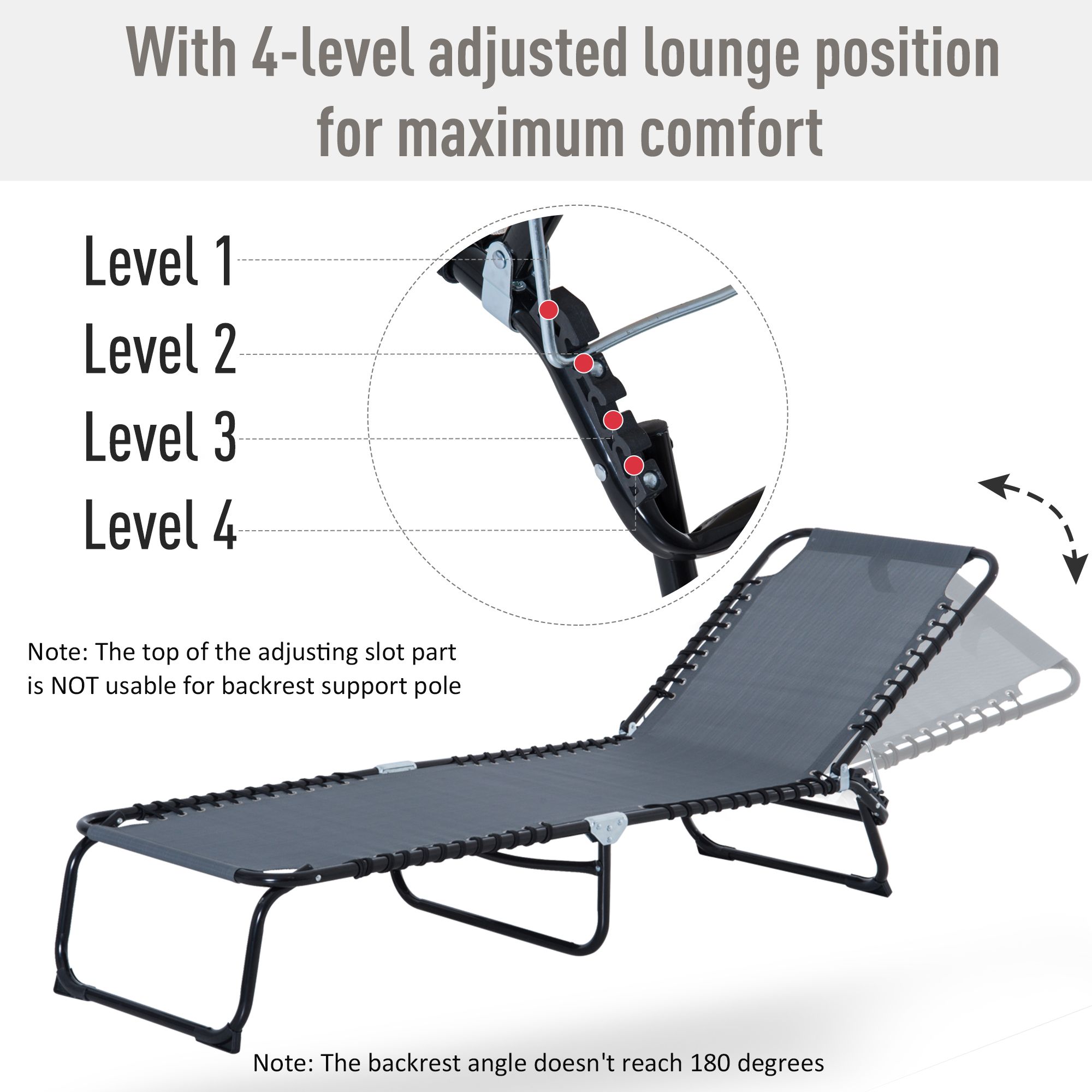 Folding Chaise Lounge Chair, 4 - огляд і ціна Folding Chair