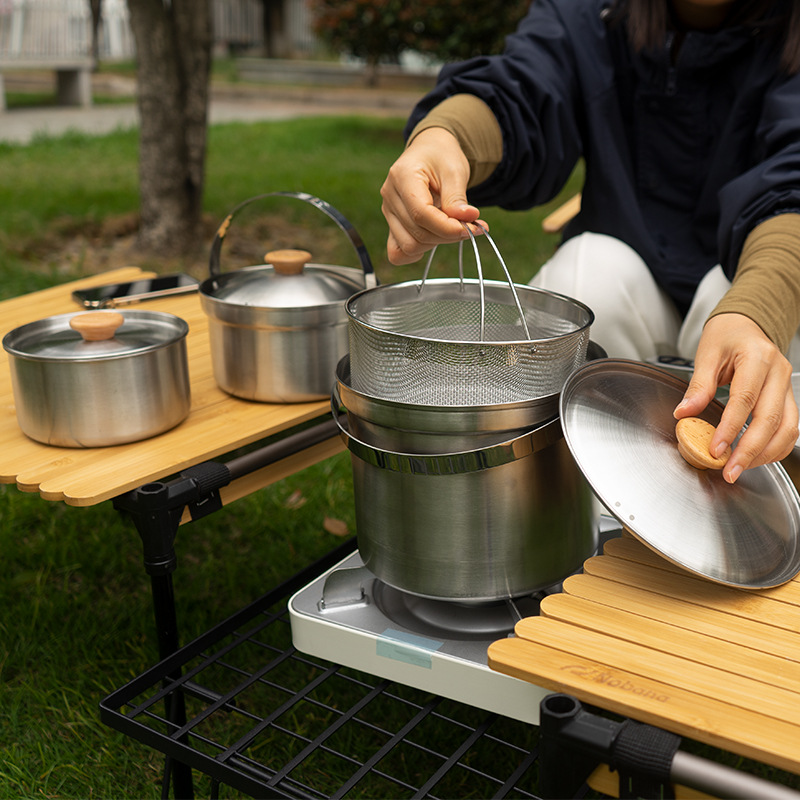 NOBANA Newest Outdoor Stainles - огляд і ціна Outdoor Camping Kitchen Table