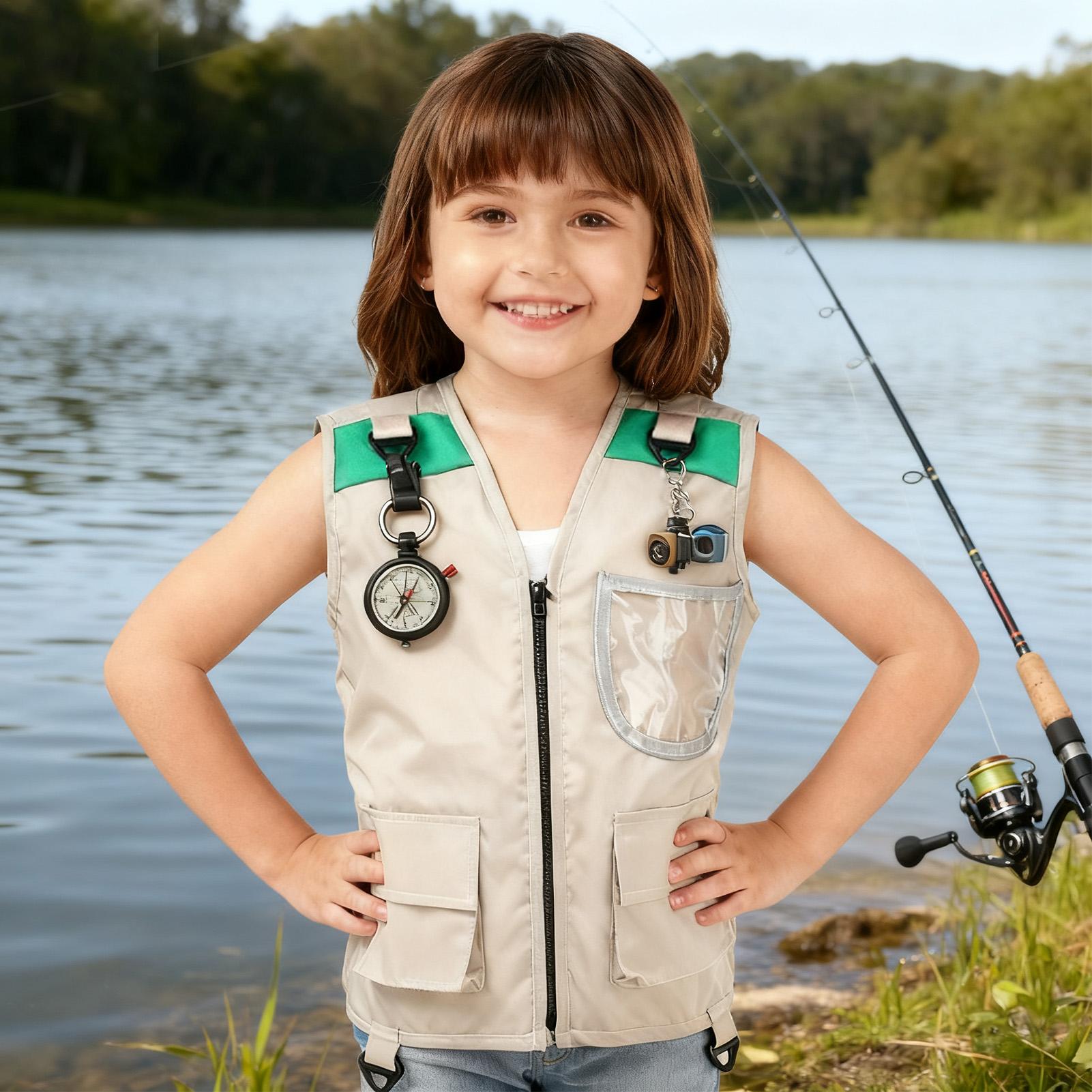 Kids Cargo Vest Sleeveless Cos - огляд і ціна Outdoor Camping Kids Activities