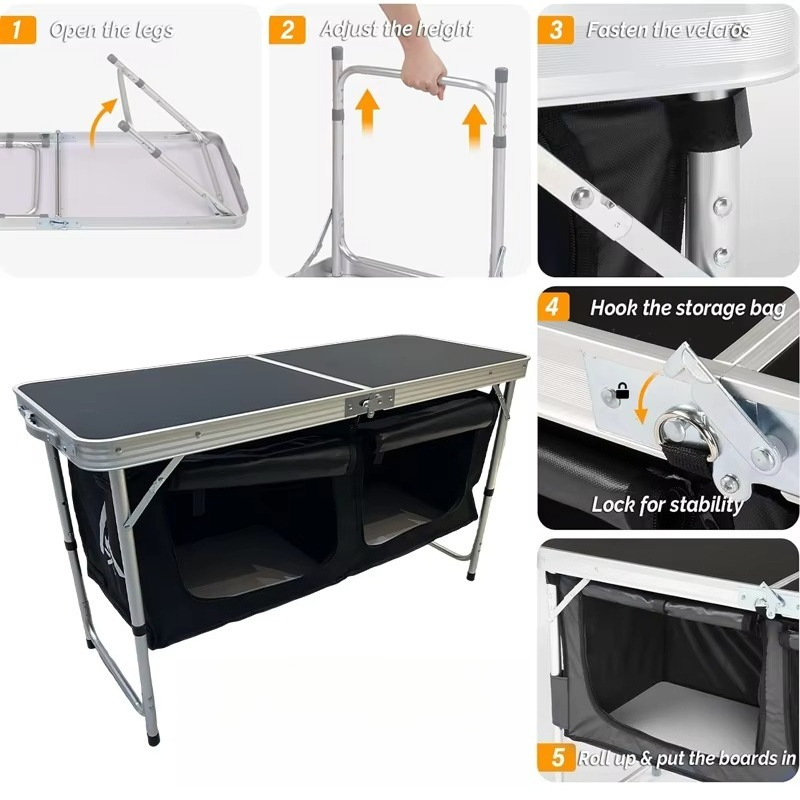 Portable aluminum alloy foldin - огляд і ціна Outdoor Camping Kitchen Table