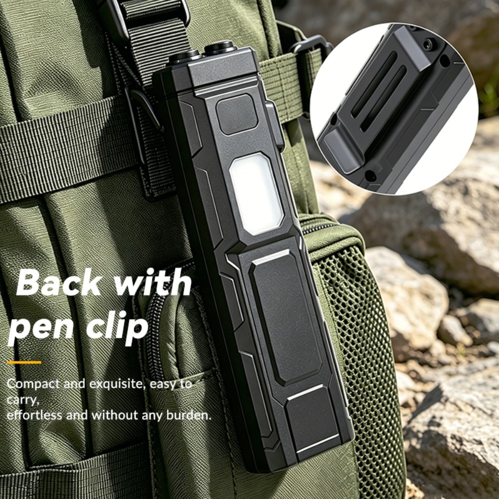 COB LED EDC Flashlight Pen‑Cli - огляд і ціна Outdoor Camping Lighting