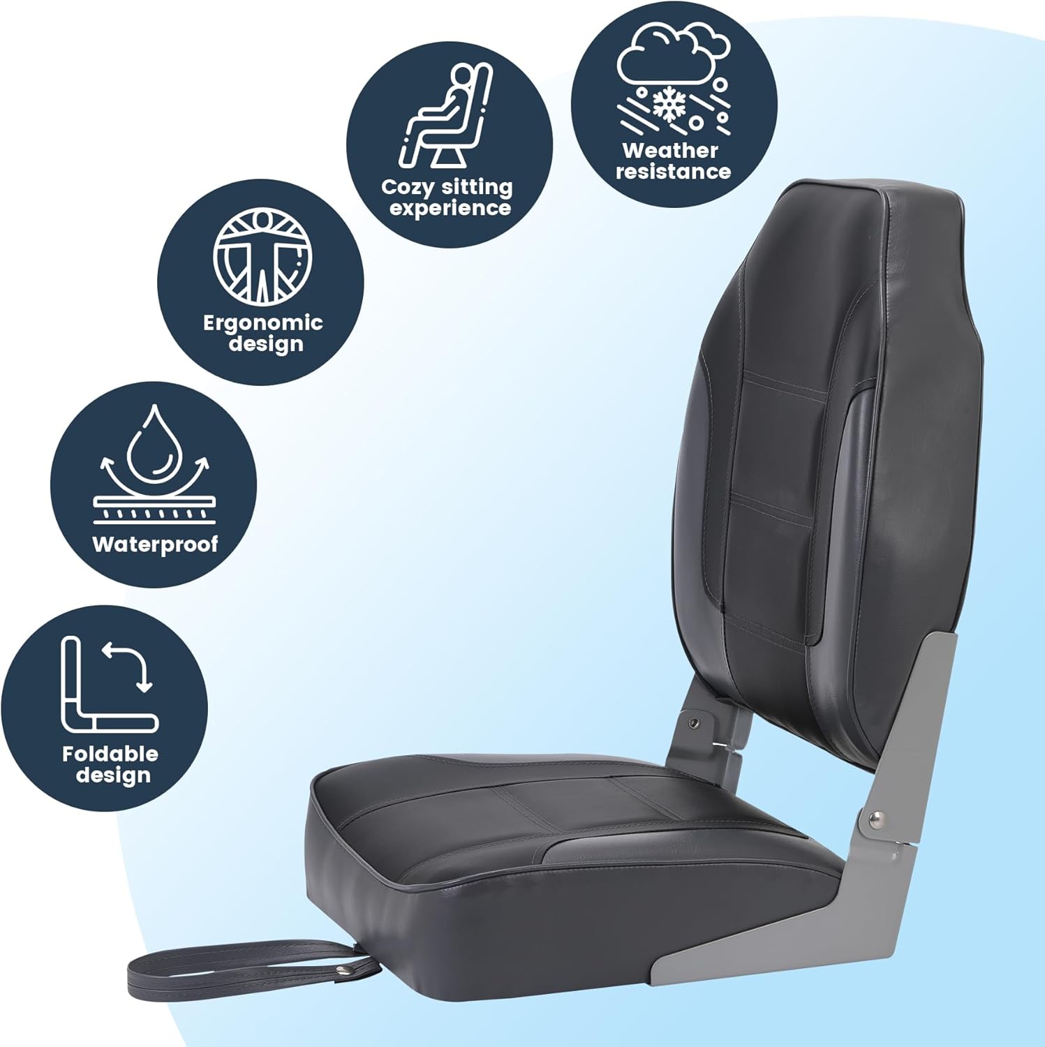2 Pack Folding Boat Seats, Hig - огляд і ціна Folding Chair